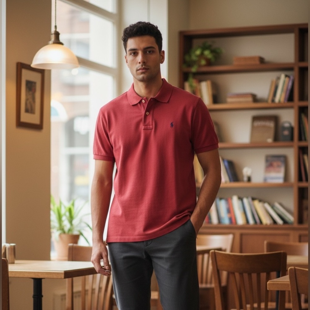 NWT Ralph Lauren (YL) Nantkt Red Polo Shirt